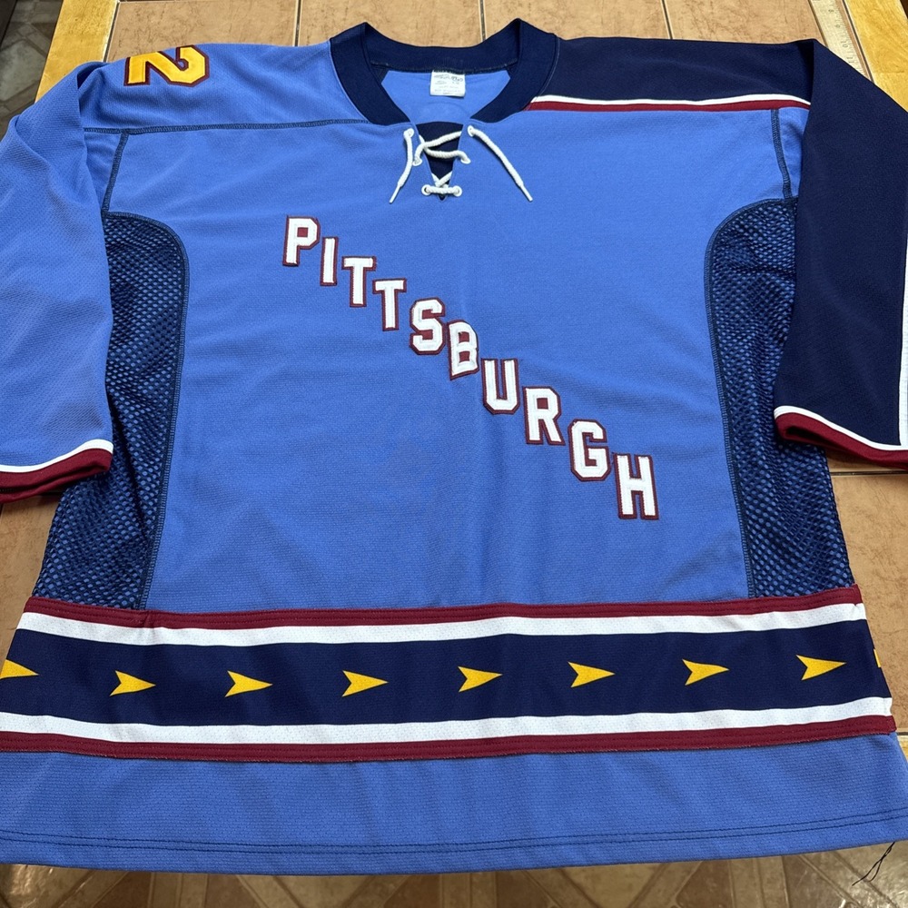 Anthony Beauvillier Pittsburgh Penguins Jersey #72 Sz Large Athletic Knit AK